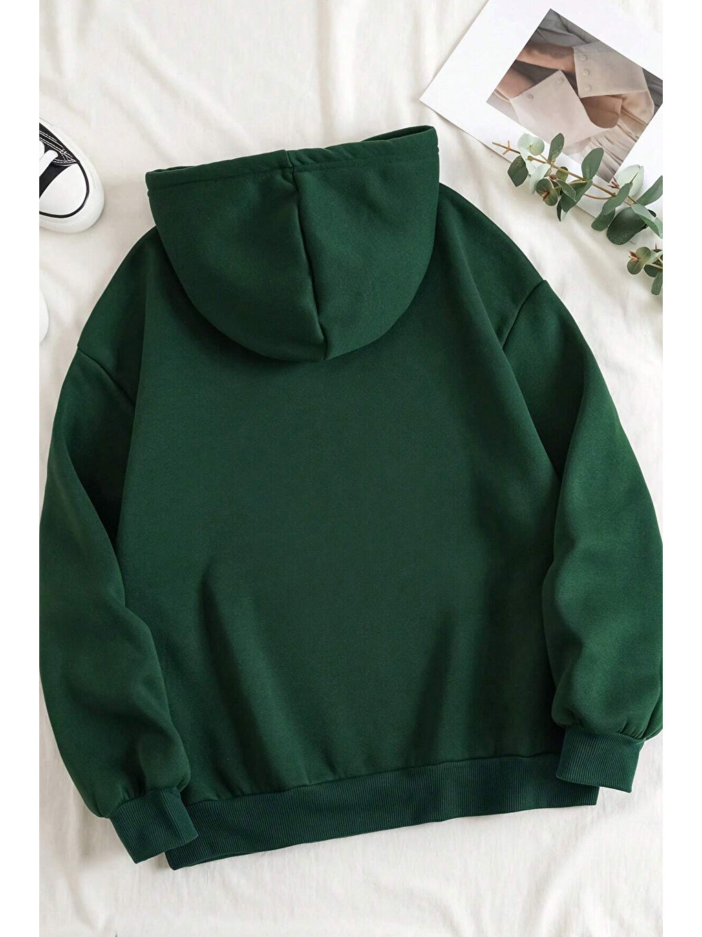 uyguntarz Yeşil The Sunshine Baskılı Oversize Sweatshirt - 1