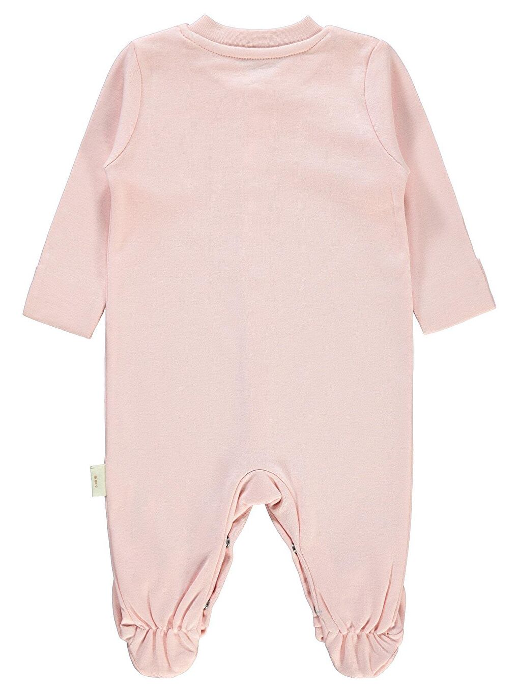 Civil Baby Bebek Organik Patikli Tulum 0-3 Ay Pembe - 1