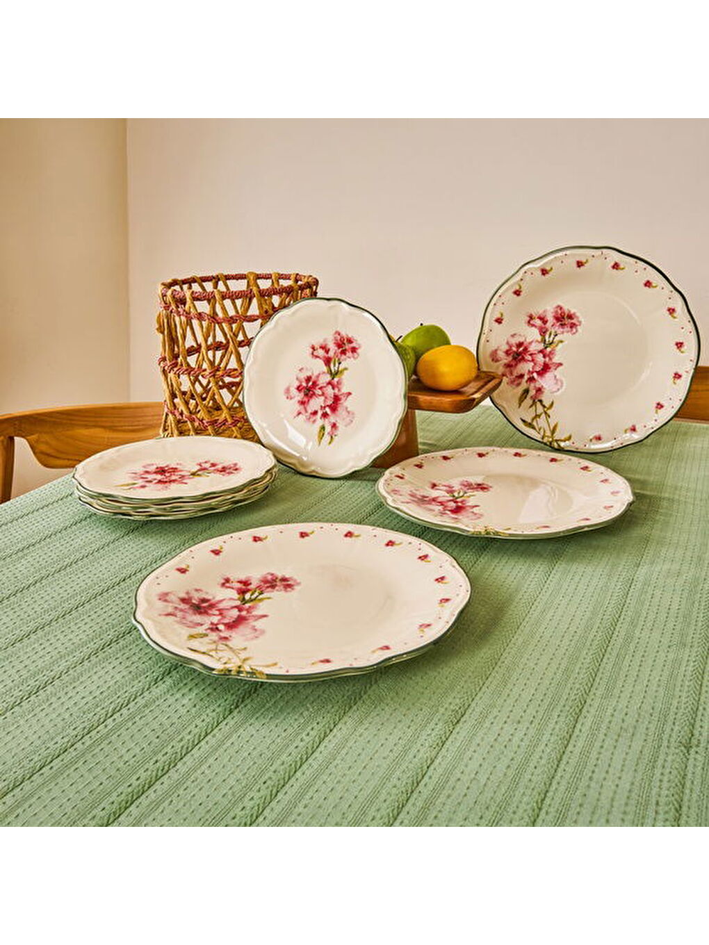 Karışık Kitchen Camellia 24 Parça Yemek Takımı - Renkli-7