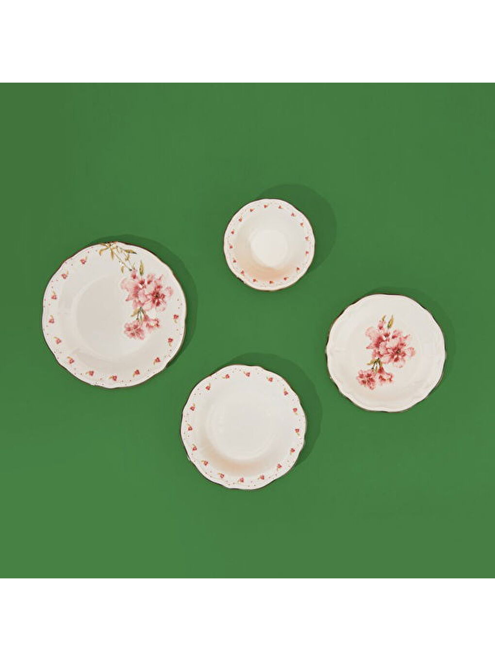 Karışık Kitchen Camellia 24 Parça Yemek Takımı - Renkli-10