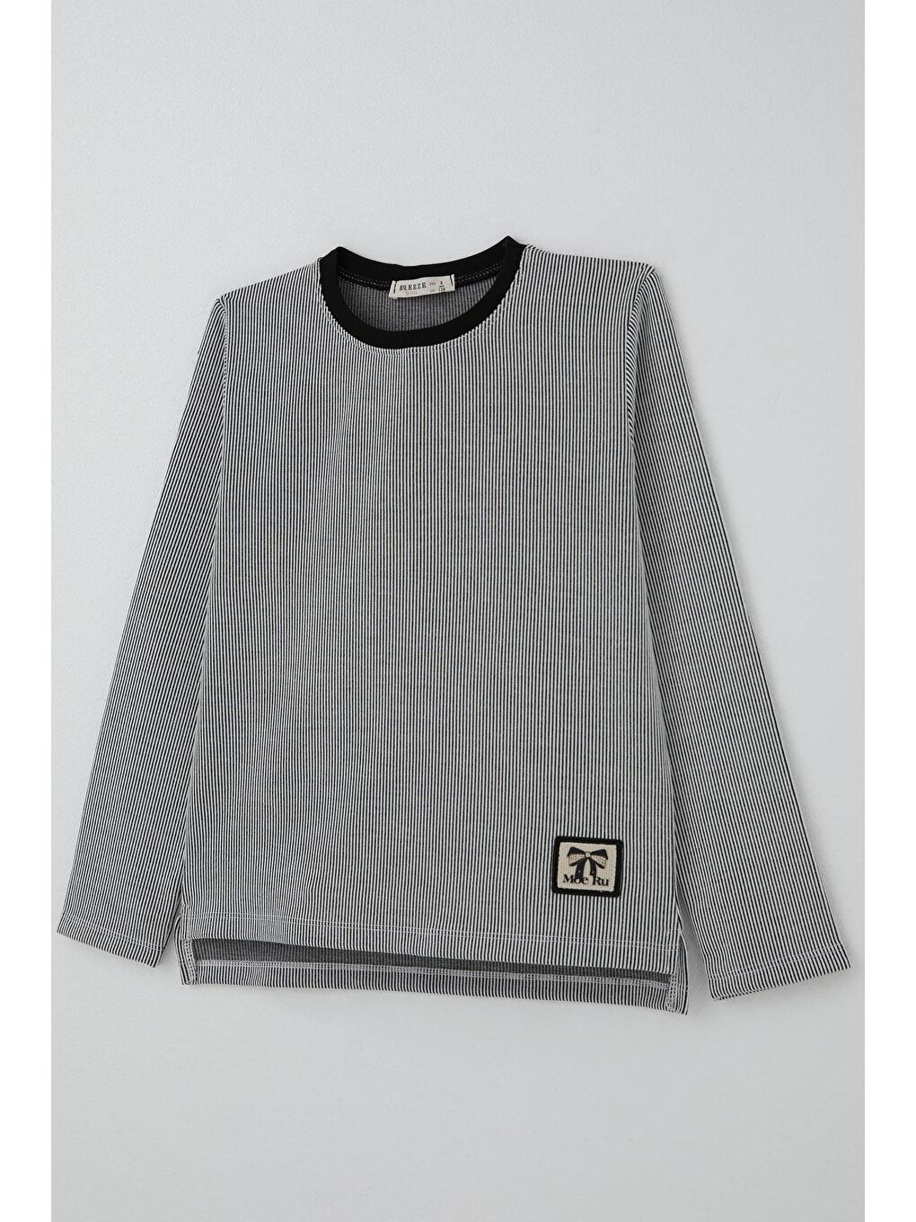 Kız Çocuk Pantolonlu Takım Fiyonk Aksesuarlı Taşlı Arma Detaylı Gri (4-8 Yaş)-6