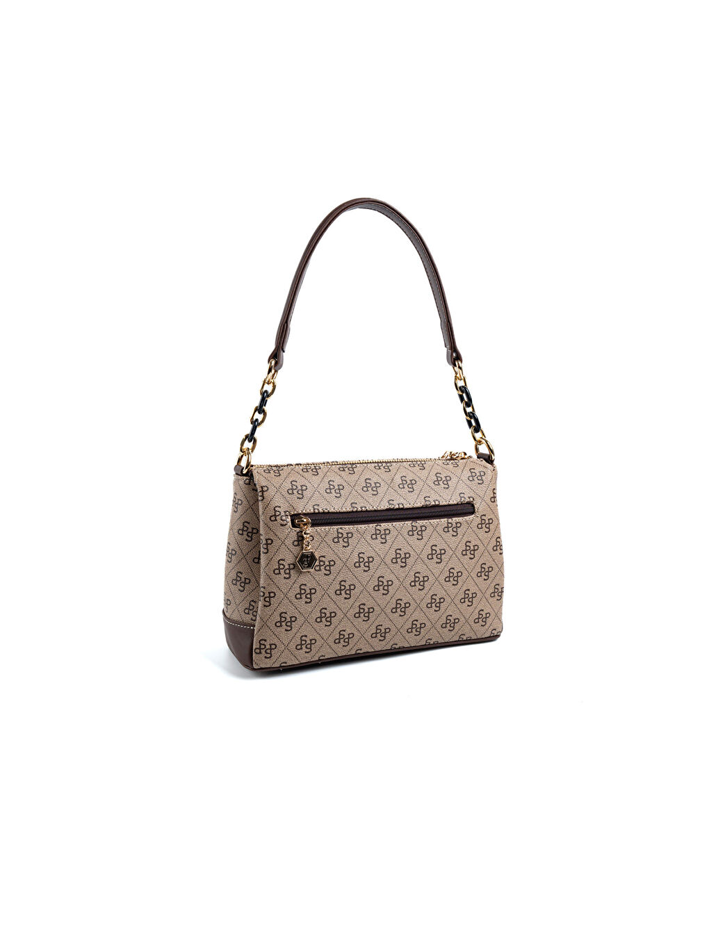 Bej Kadın Omuz Çantası 910-48075 SILVER POLO ÇAPRAZ BAYAN ÇANTASI M178 KOYU BEJ-MAT KAHVE-3