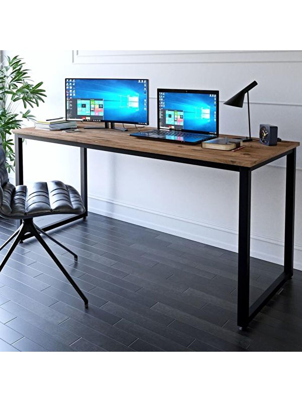 Kahverengi 140 cm Çalışma Masası - Atlantik Çam