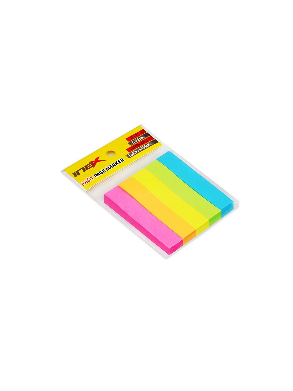 Yapışkanlı Kağıt Page Marker 15x75 5 Renk 100 Yaprak (04662)-1