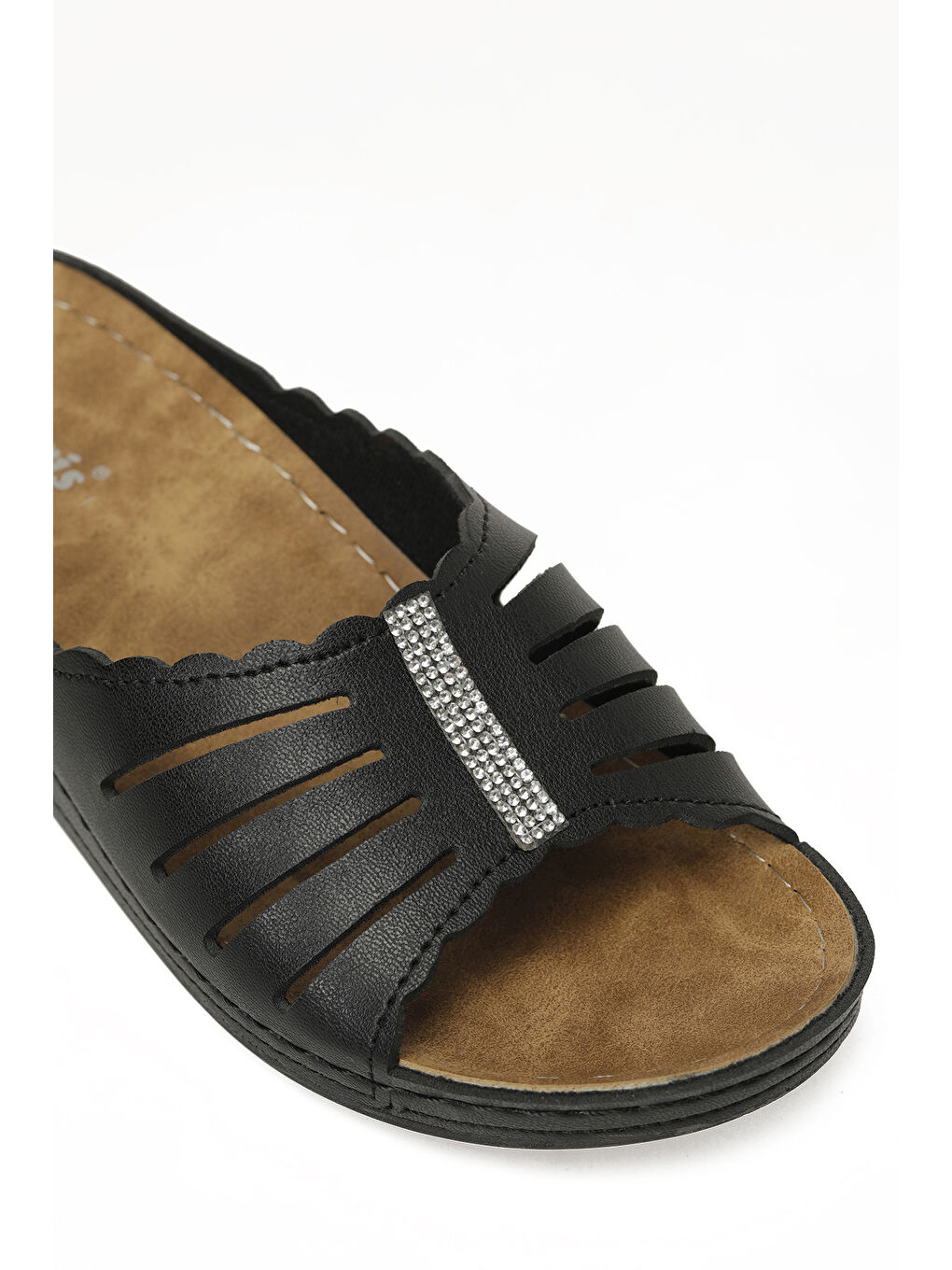 161908.Z6FX Siyah Kadın Terlik-6