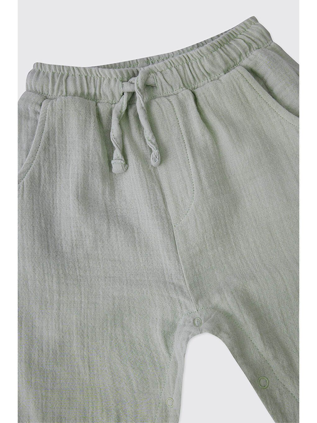 Yenidoğan Müslin Yeşil Pantolon-2