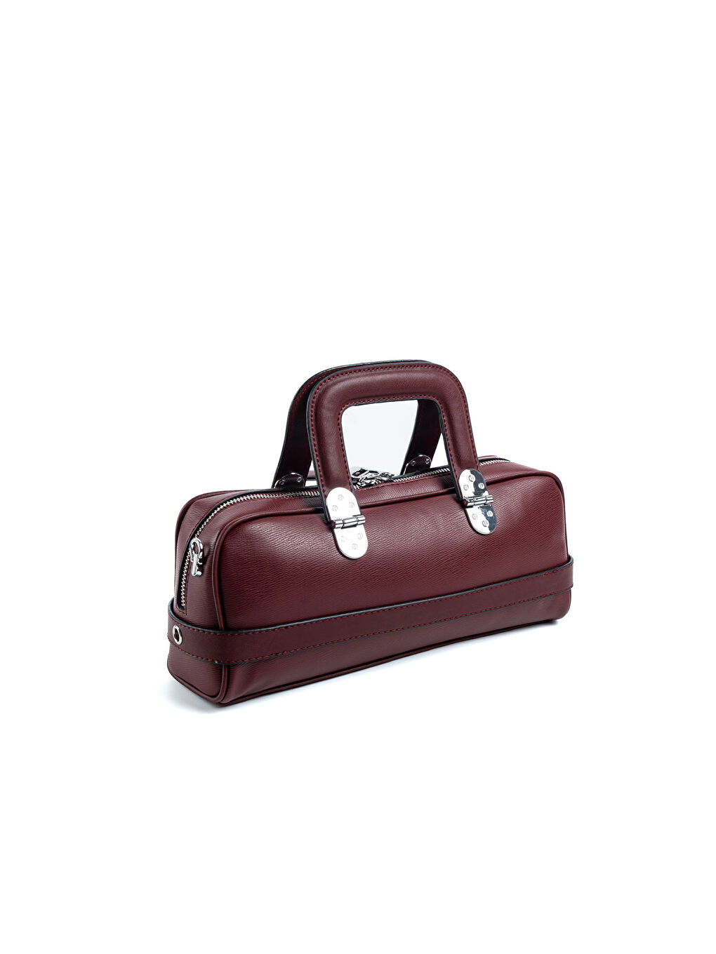 Bordo Kadın Omuz Çantası 1258-48309 SILVER POLO BAYAN ÇANTASI M105 BORDO-NİX BORDO-4