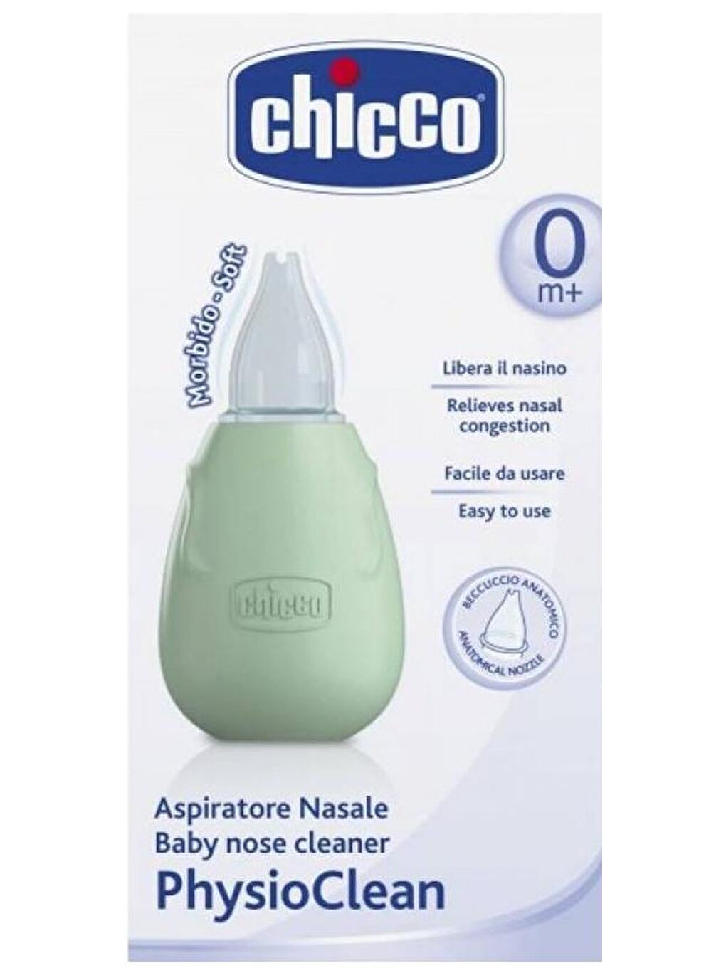 Chicco Renksiz PhysioClean Klasik Burun Aspiratörü 0 Ay+