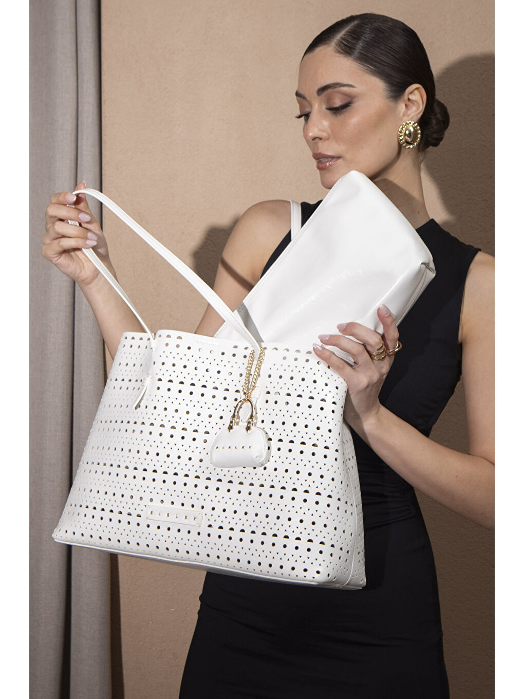 Sisley Kadin Kol Çantasi Beyaz SLY169 - 1