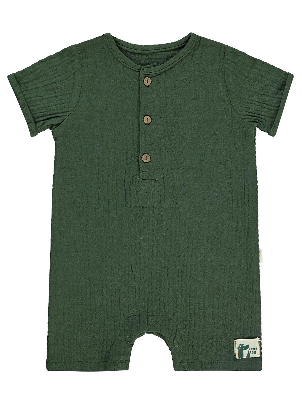 Baby Erkek Bebek Patiksiz Tulum 6-18 Ay Haki