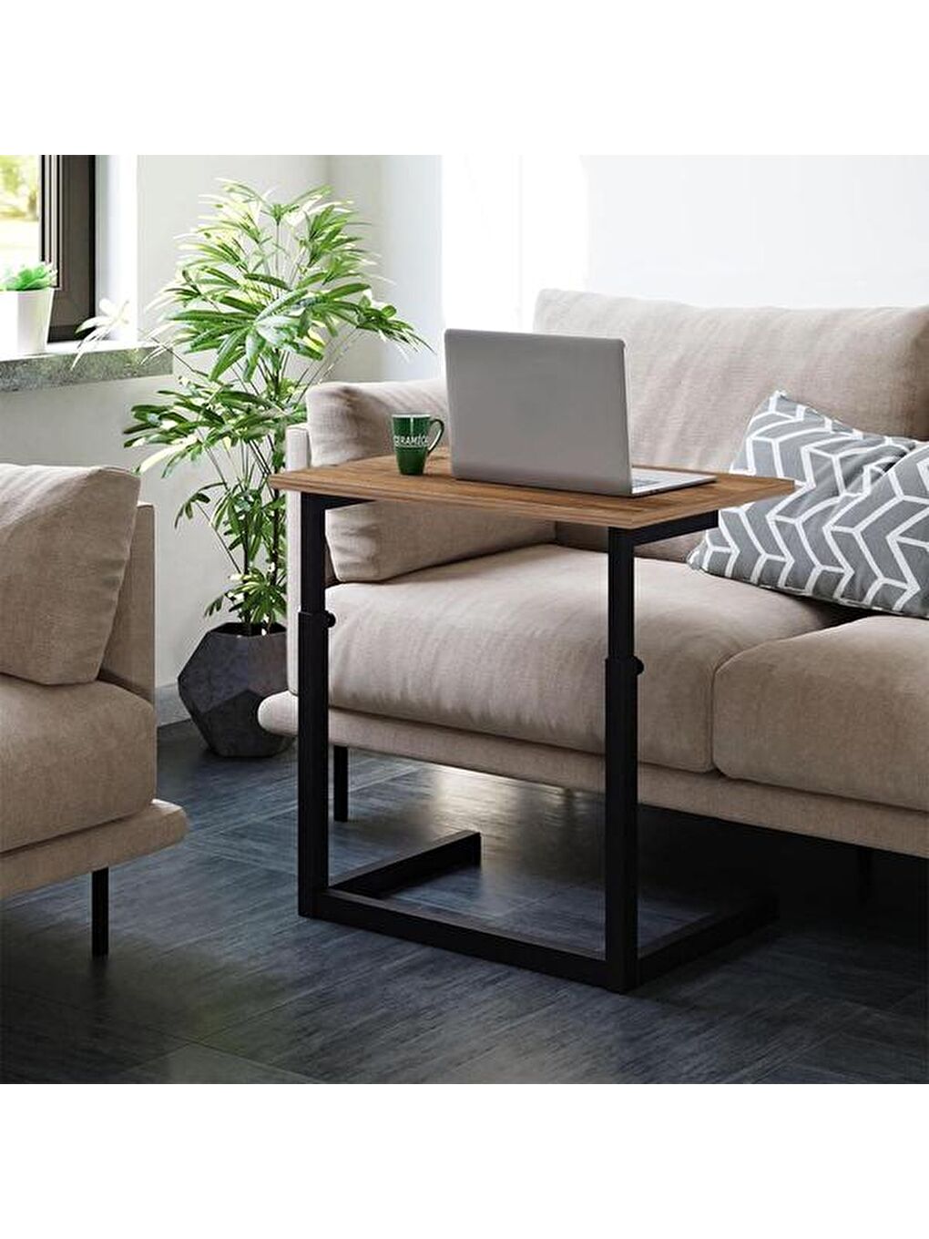 Kahverengi Ayarlanabilir Laptop Sehpası - Atlantik Çam-3