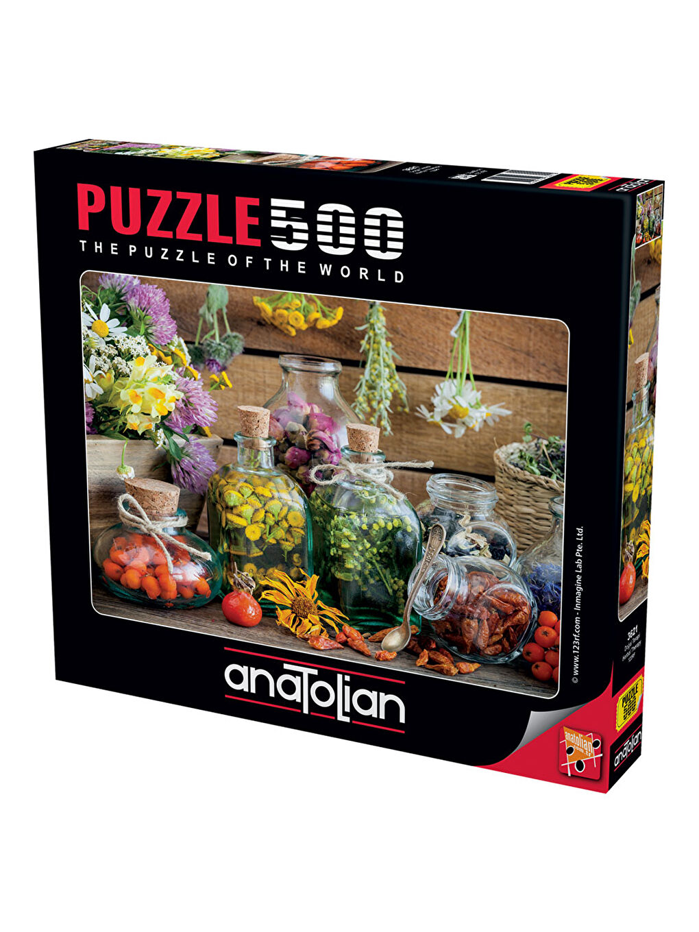 Anatolian Renksiz Puzzle 500 Parça Doğal Terapi 3621