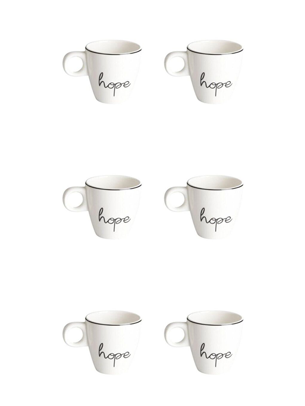 Beyaz Hope Kupa 130cc 6'lı 04LFH000387