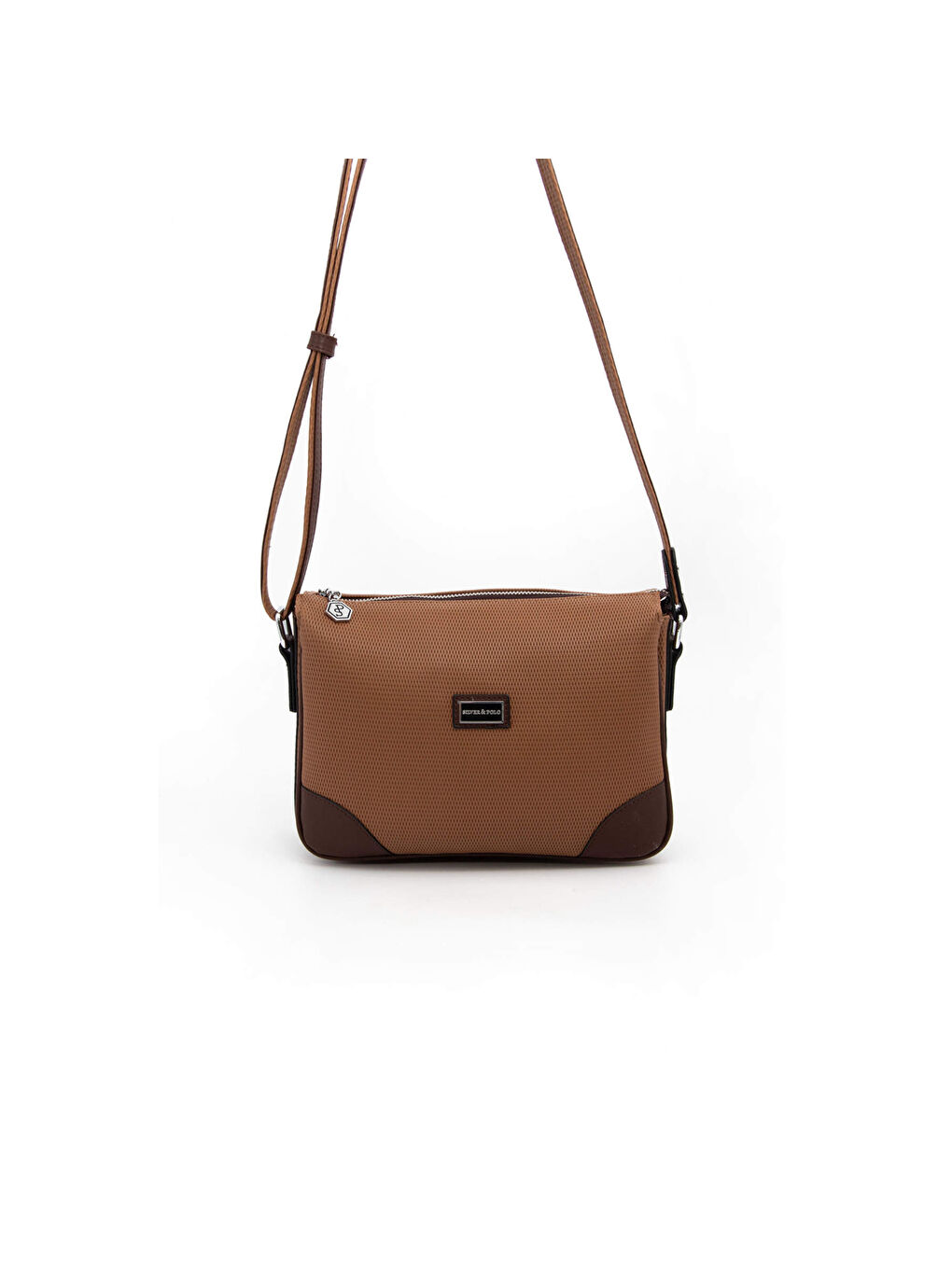 Kahverengi Kadın Çapraz Çanta 784-45515 SILVER POLO ÇAPRAZ BAYAN ÇANTASI M86 KARAMEL-MAT KAHVE