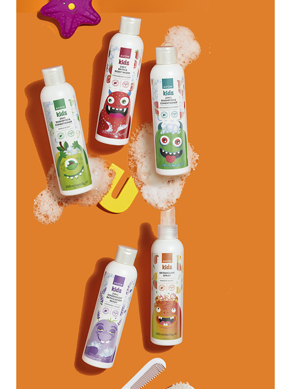 Kids Mango Kokulu ve Meyve Kokulu Saç Açıcı Sprey Paketi-4