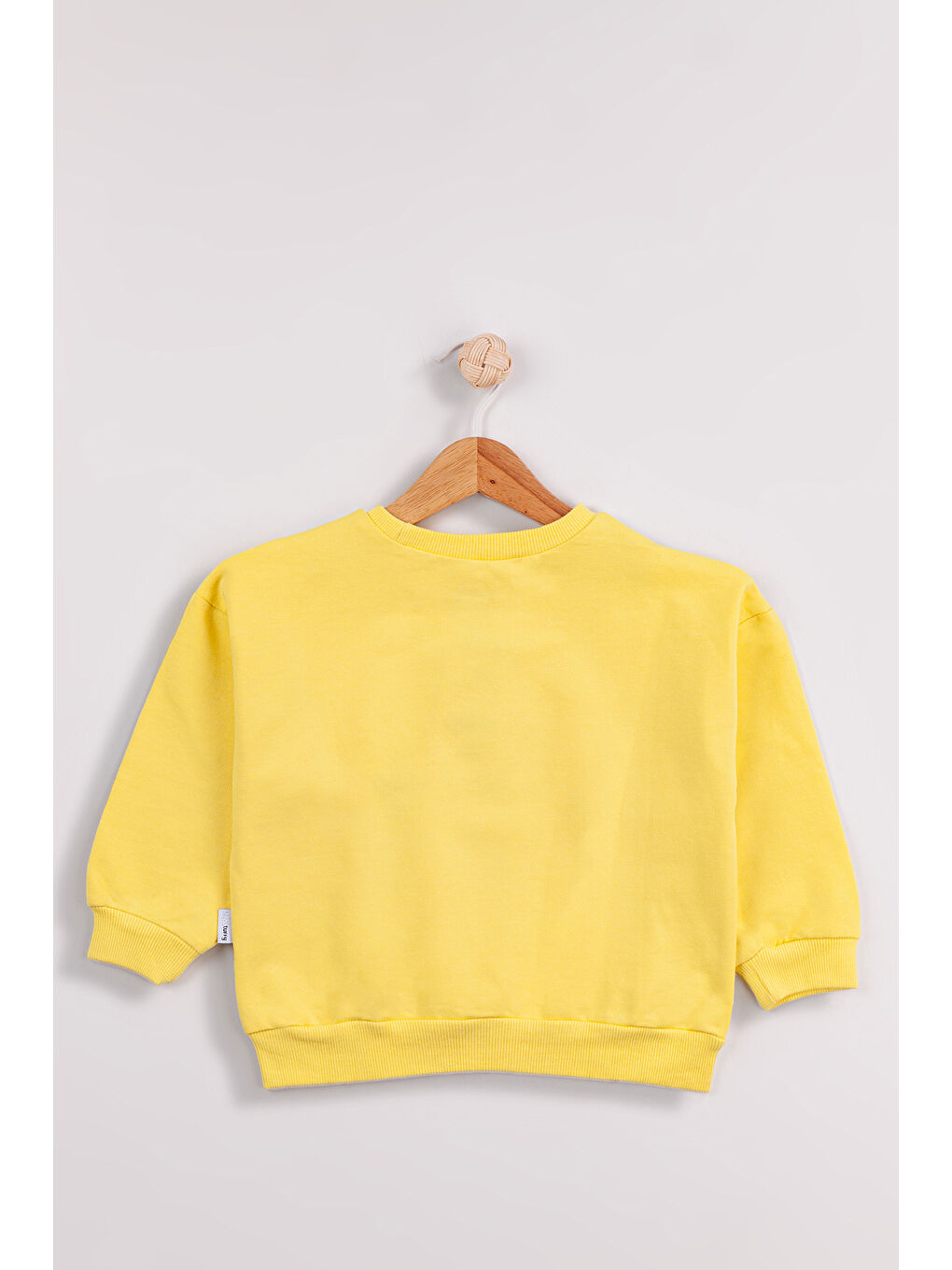 Sarı Kız Çocuk 2'li Paket Basic Sweatshirt-5