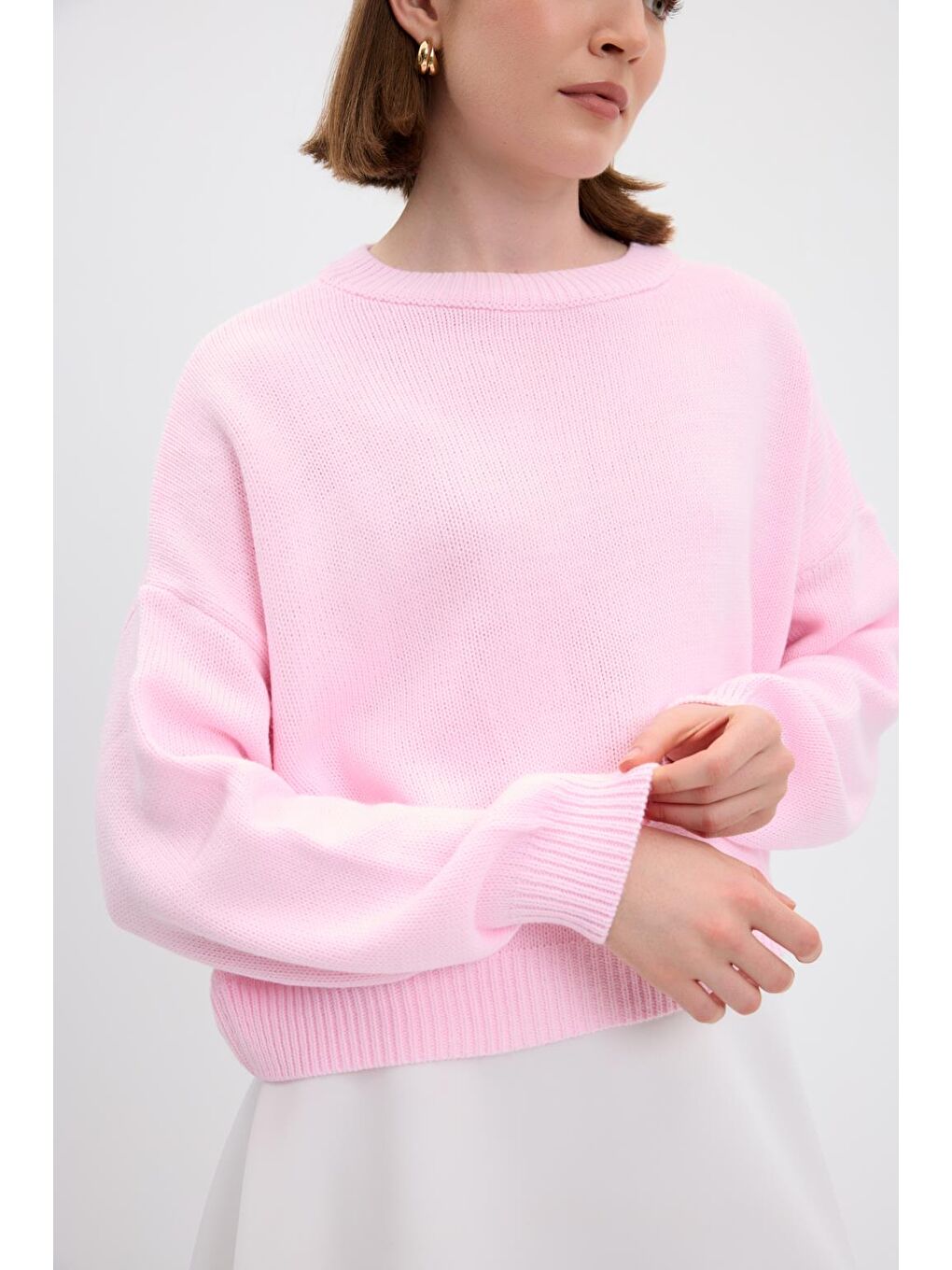 Basic Triko Kazak Pembe-3