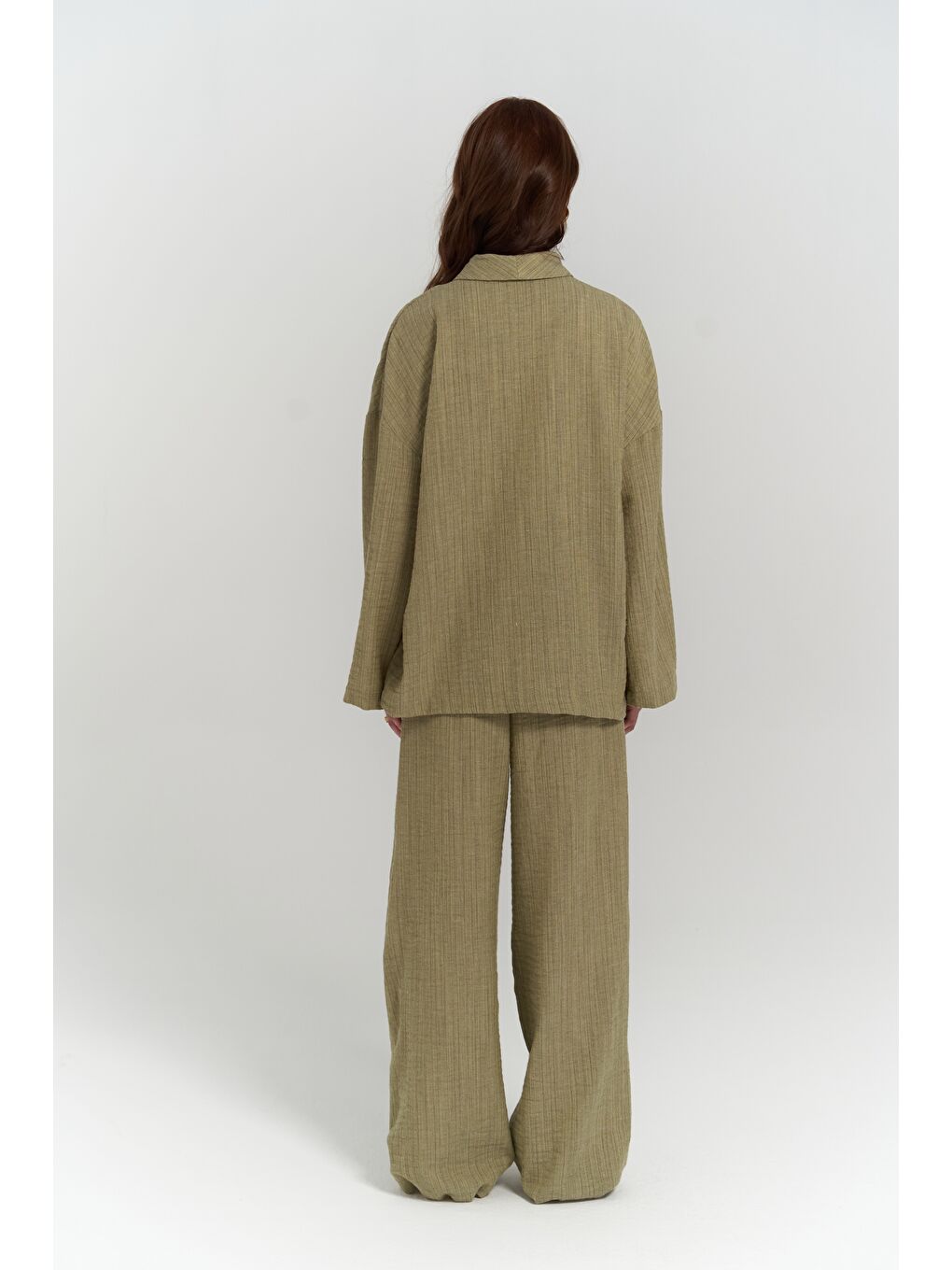 Anya Haki Kimono Pantolon Takım-2