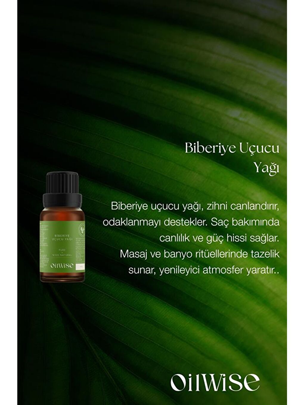 Akne ve Kepek Karşıtı Biberiye Uçucu Yağı 10 ml-1