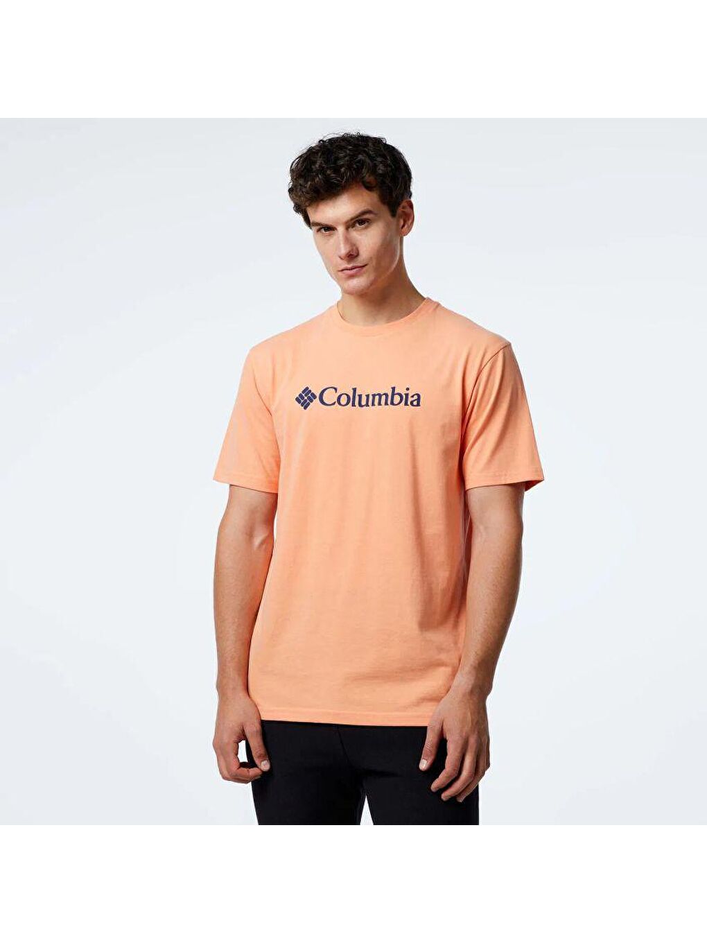 Columbia Turuncu CSC Basic Big Logo Brushed Erkek Kısa Kollu T-Shirt CS0287-882