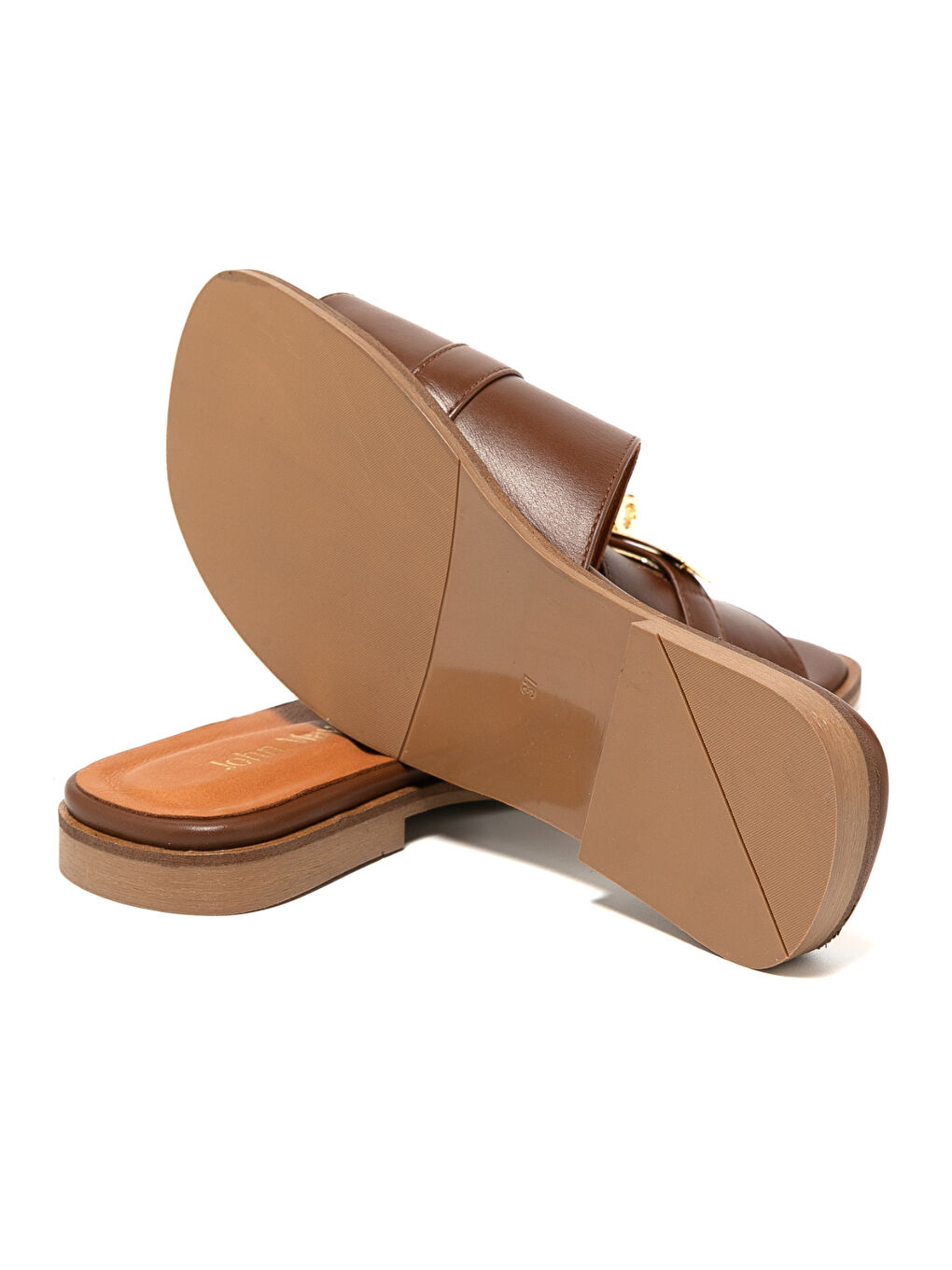 Kahverengi Kadın Terlik MAR-25Y-166-2027 Ceviz-4