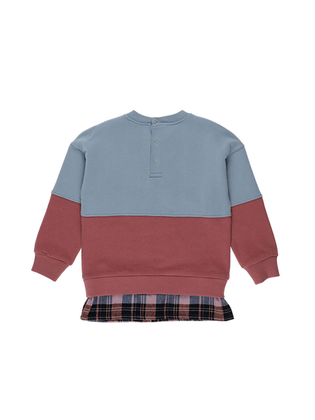 Panço Mavi Erkek Çocuk Blok Renkli Sweatshirt - 4