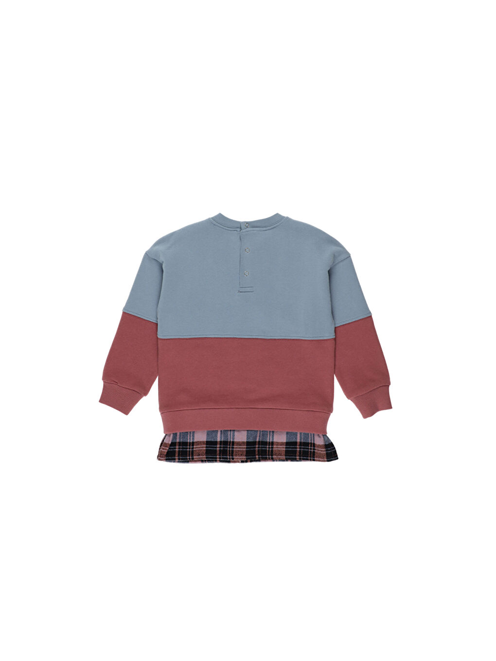 Panço Mavi Erkek Çocuk Blok Renkli Sweatshirt - 5