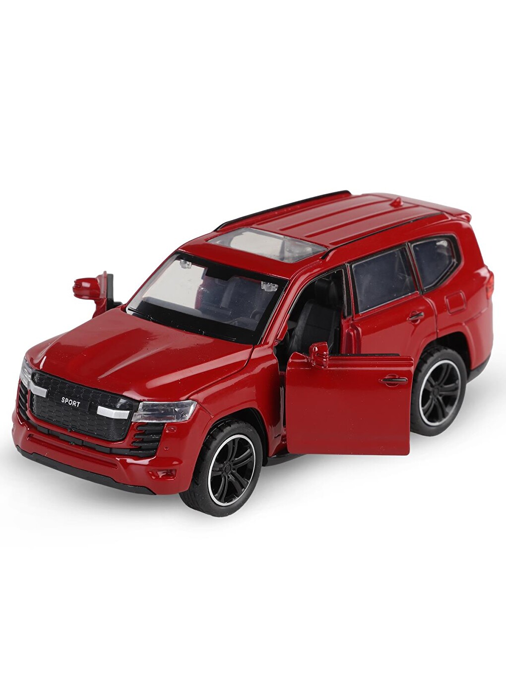Kut.çek Bırak 1:32 Işıklı Ve Sesli Metal Jeep - Bordo-1