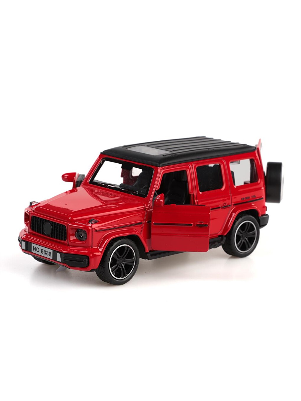 Kut.çek Bırak 1:32 Işıklı Ve Sesli Metal Jeep - Kırmızı-3