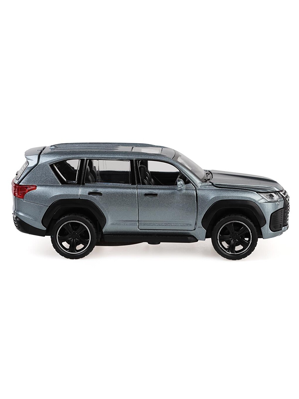 Kut.çek Bırak 1:32 Işıklı Ve Sesli Metal Jeep - Gri
