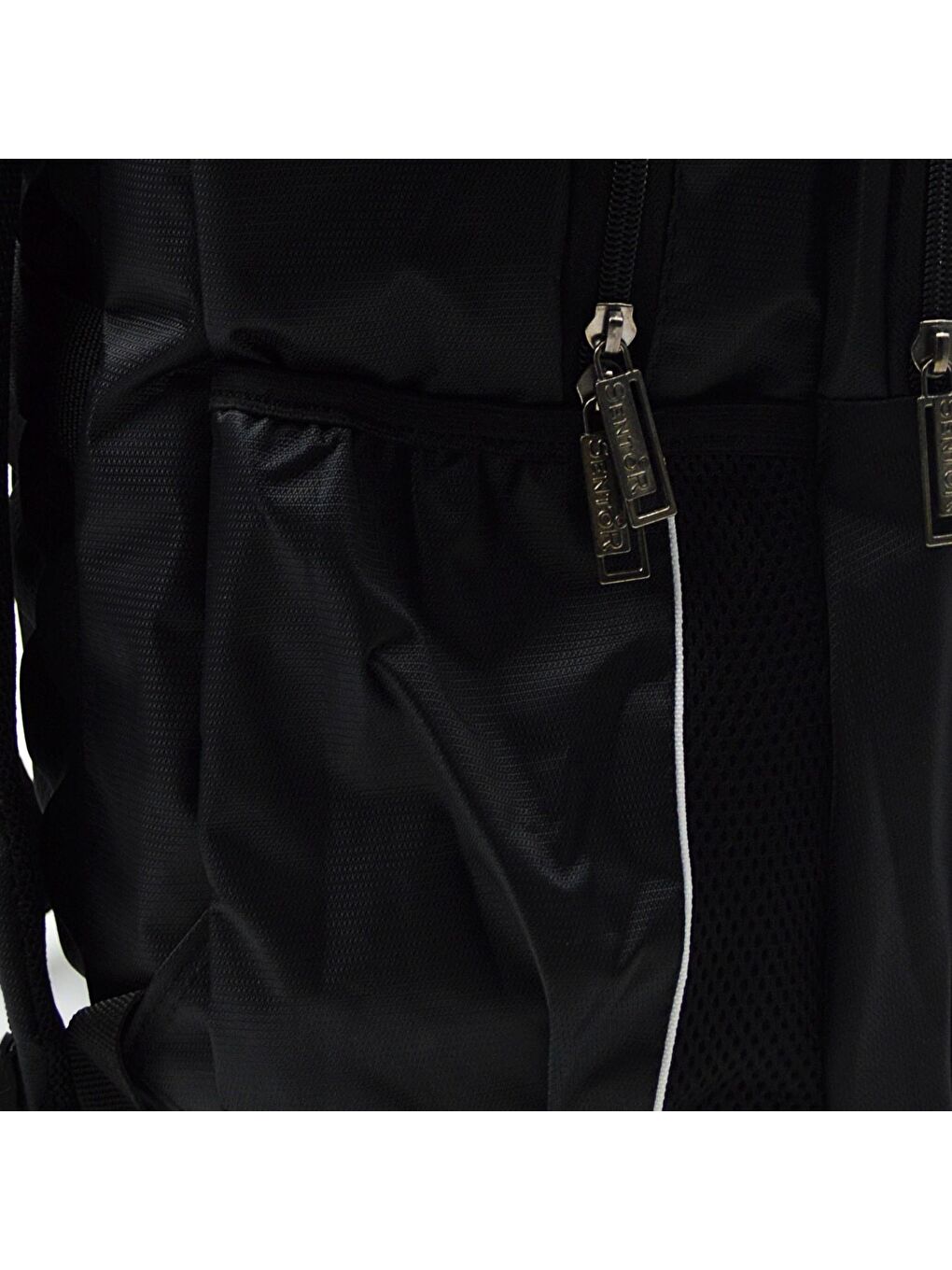 4 Bölmeli Laptop Bölmeli Okul Sırt Çantası Gri Çizgili-3