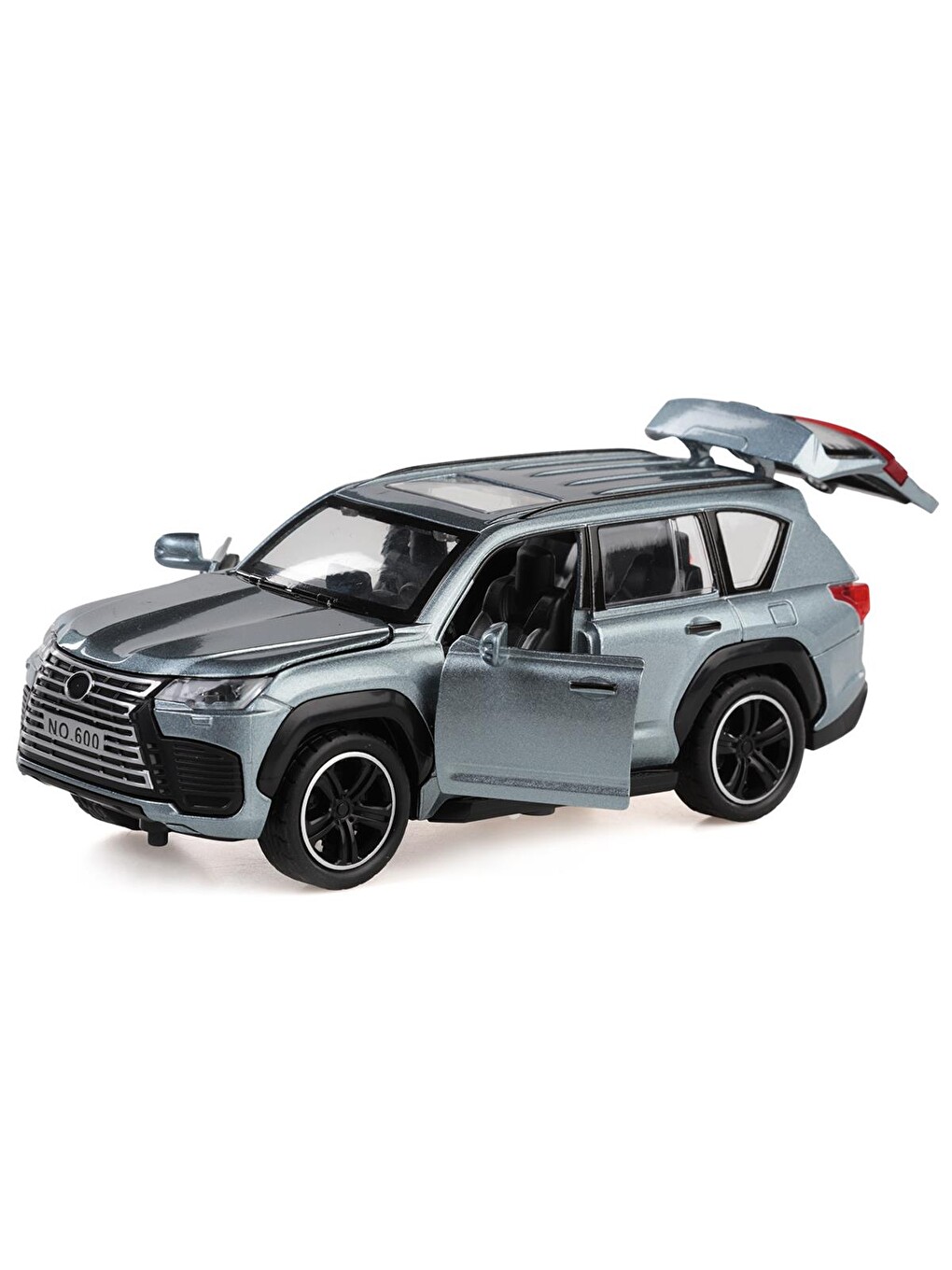Kut.çek Bırak 1:32 Işıklı Ve Sesli Metal Jeep - Gri-1
