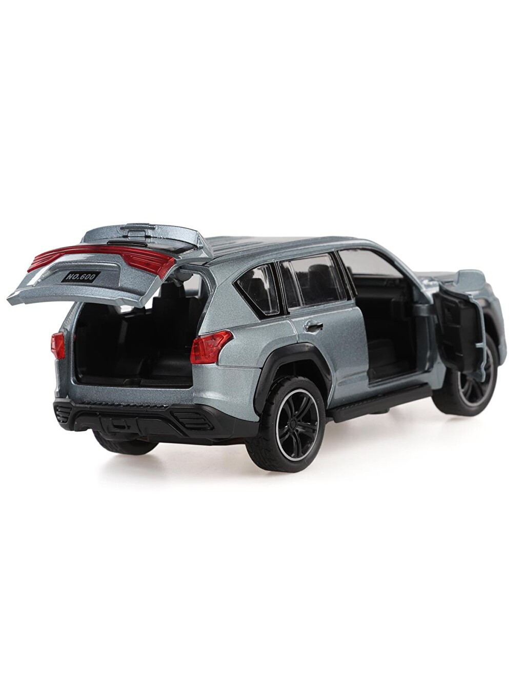 Kut.çek Bırak 1:32 Işıklı Ve Sesli Metal Jeep - Gri-6