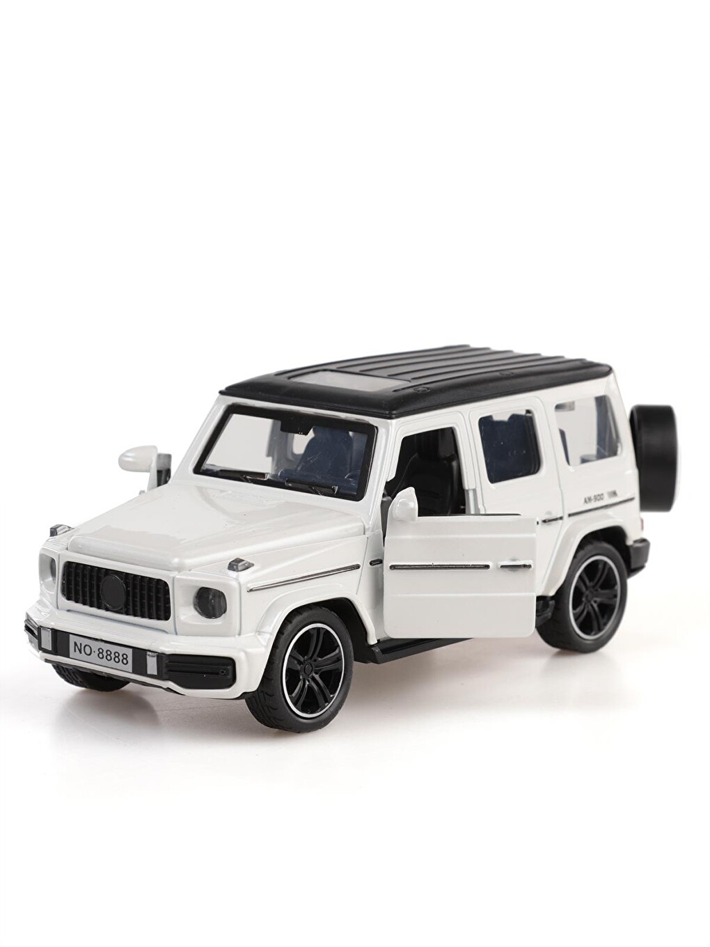 Kut.çek Bırak 1:32 Işıklı Ve Sesli Metal Jeep - Beyaz-5