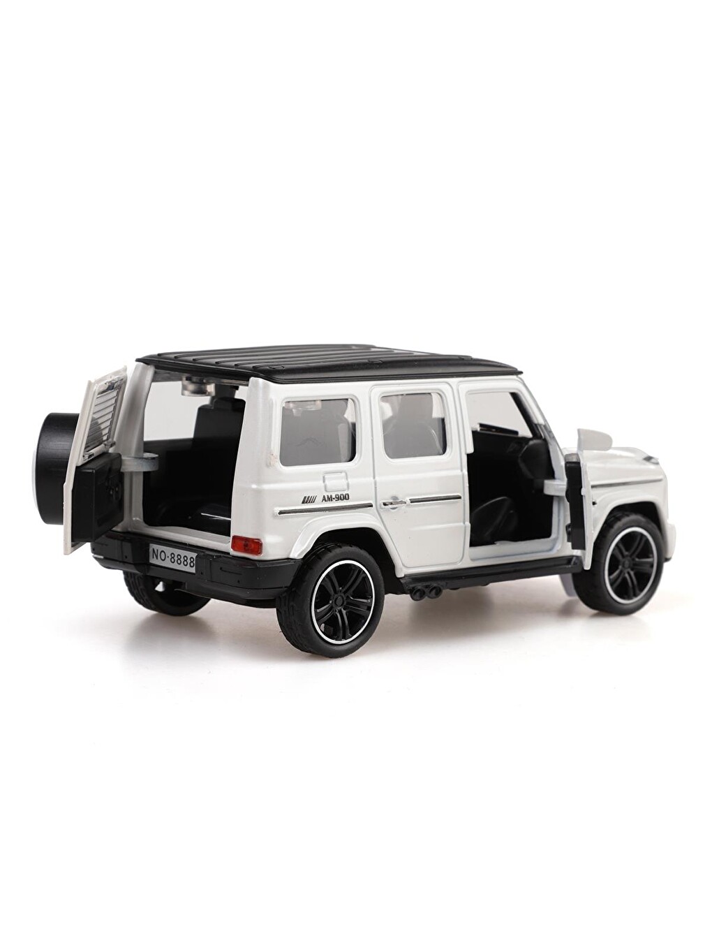 Kut.çek Bırak 1:32 Işıklı Ve Sesli Metal Jeep - Beyaz-6
