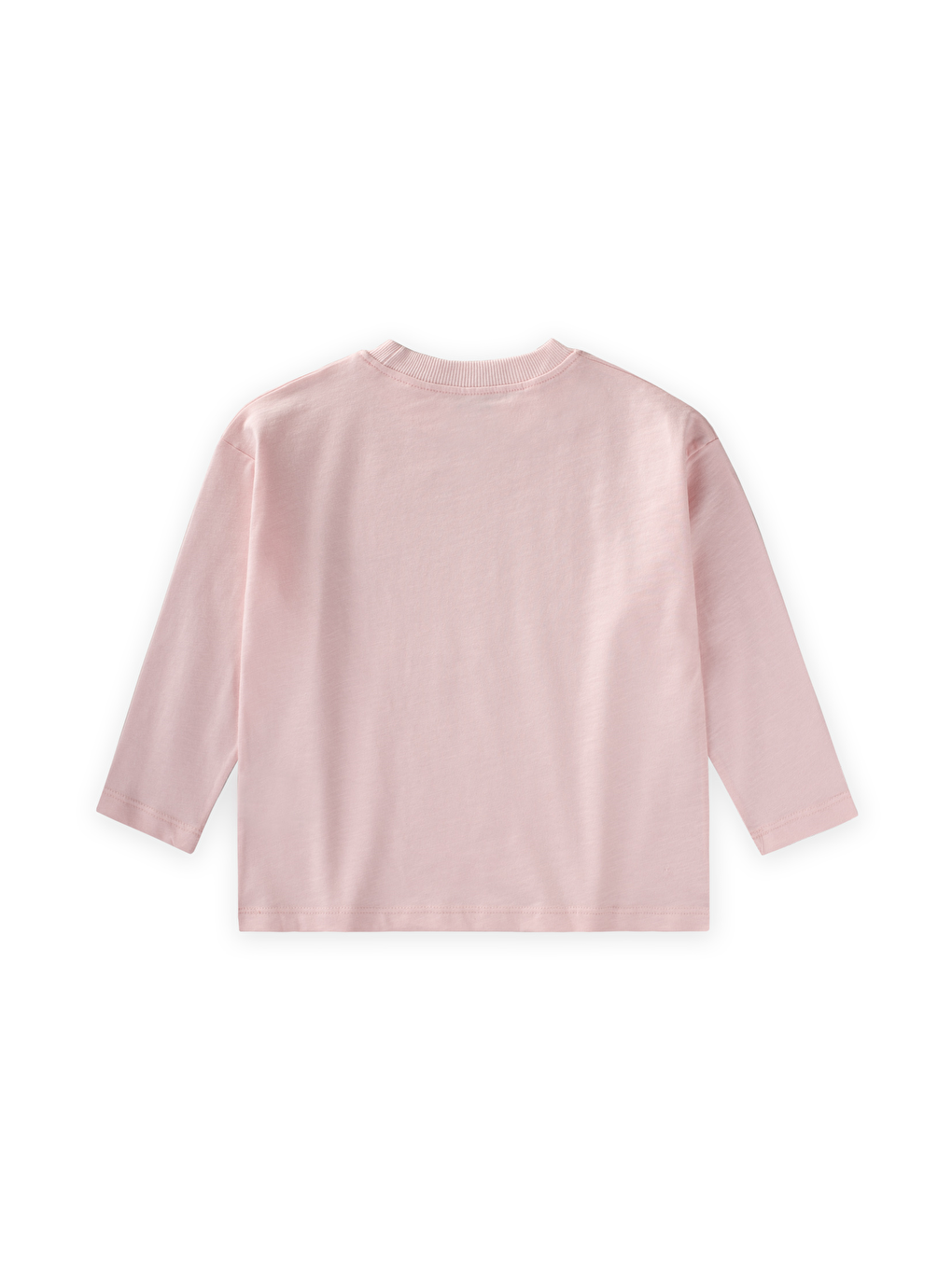 Sloganlı Uzun Kollu T-Shirt 2-10 Yaş Pudra Pembe-1