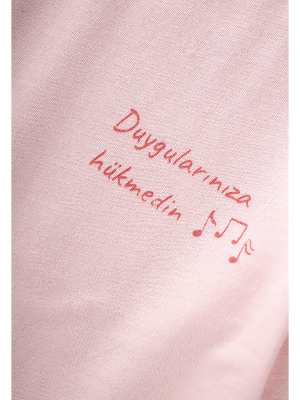 Sloganlı Uzun Kollu T-Shirt 2-10 Yaş Pudra Pembe-2
