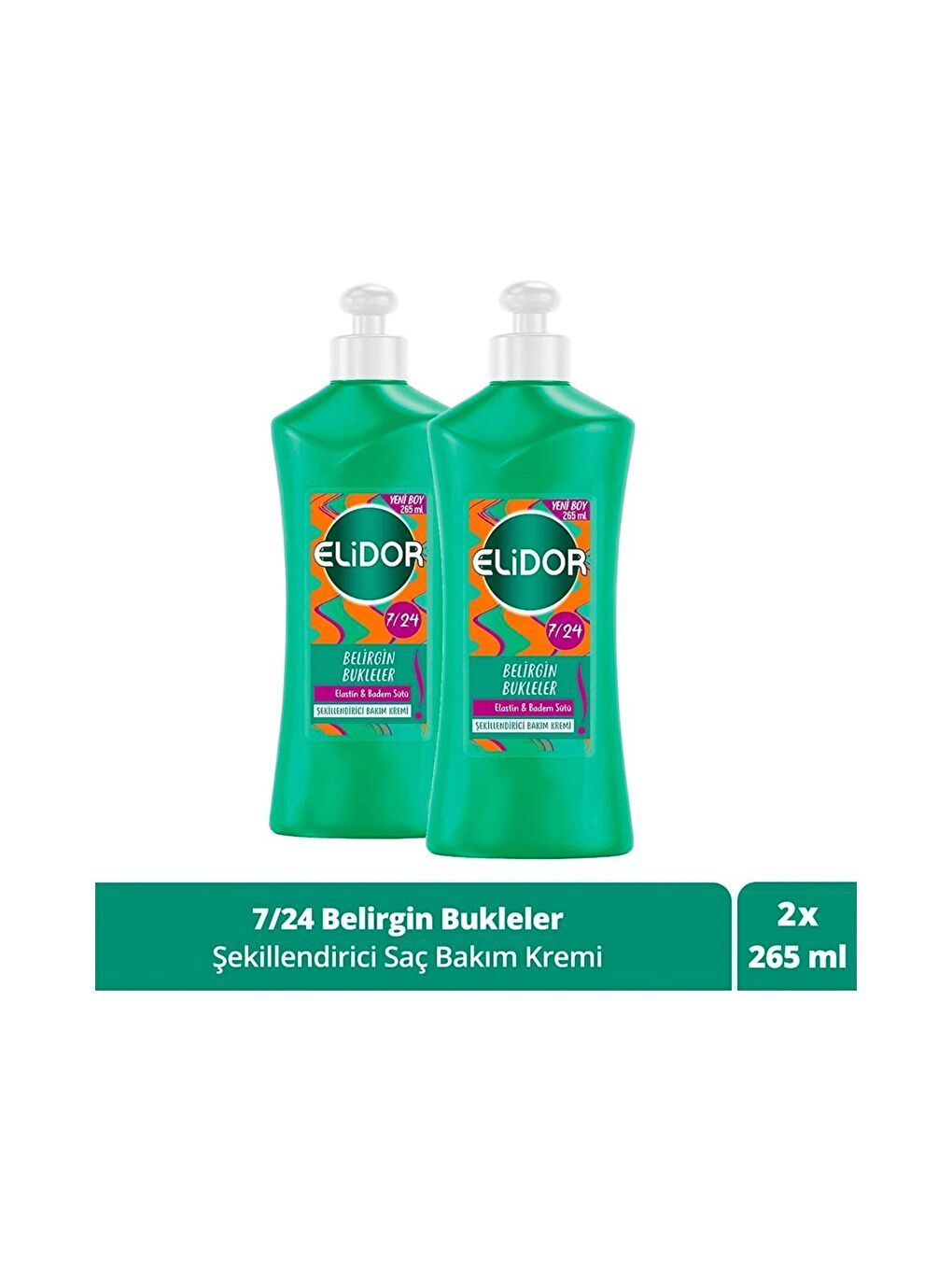 7/24 Şekillendirici Saç Bakım Kremi Belirgin 265 ml x 2 Adet