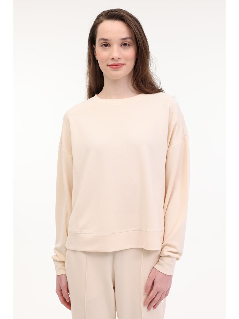 WL GAIA 16MS436 5FX Bej Kadın Sweatshirt