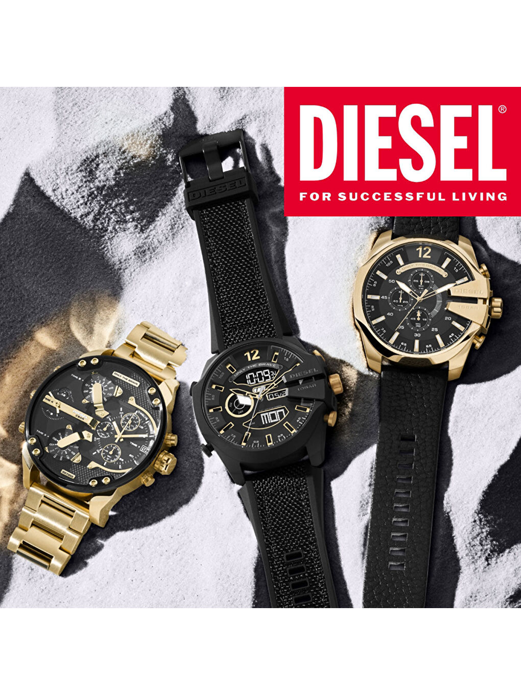 Sarı DZ7333 Erkek Kol Saati-2