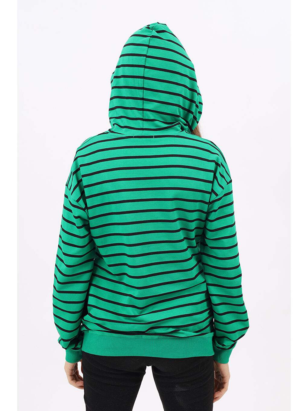 Yeşil Kız Çocuk Nakışlı Sweatshirt-2