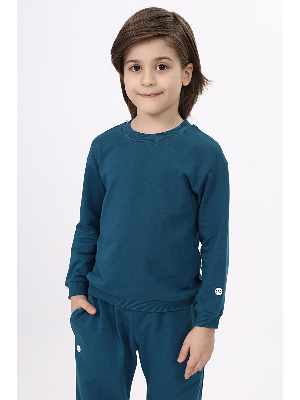 Toontoykids Petrol Erkek Çocuk Baskılı Sweatshirt