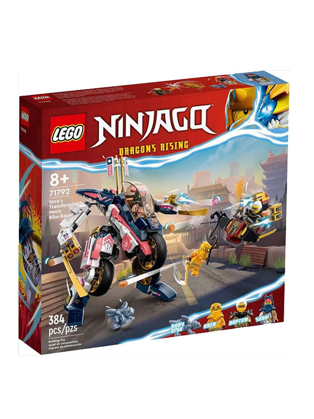 Lego Ninjago Sora'nın Dönüşen Robot Motosiklet Yarışçısı 71792