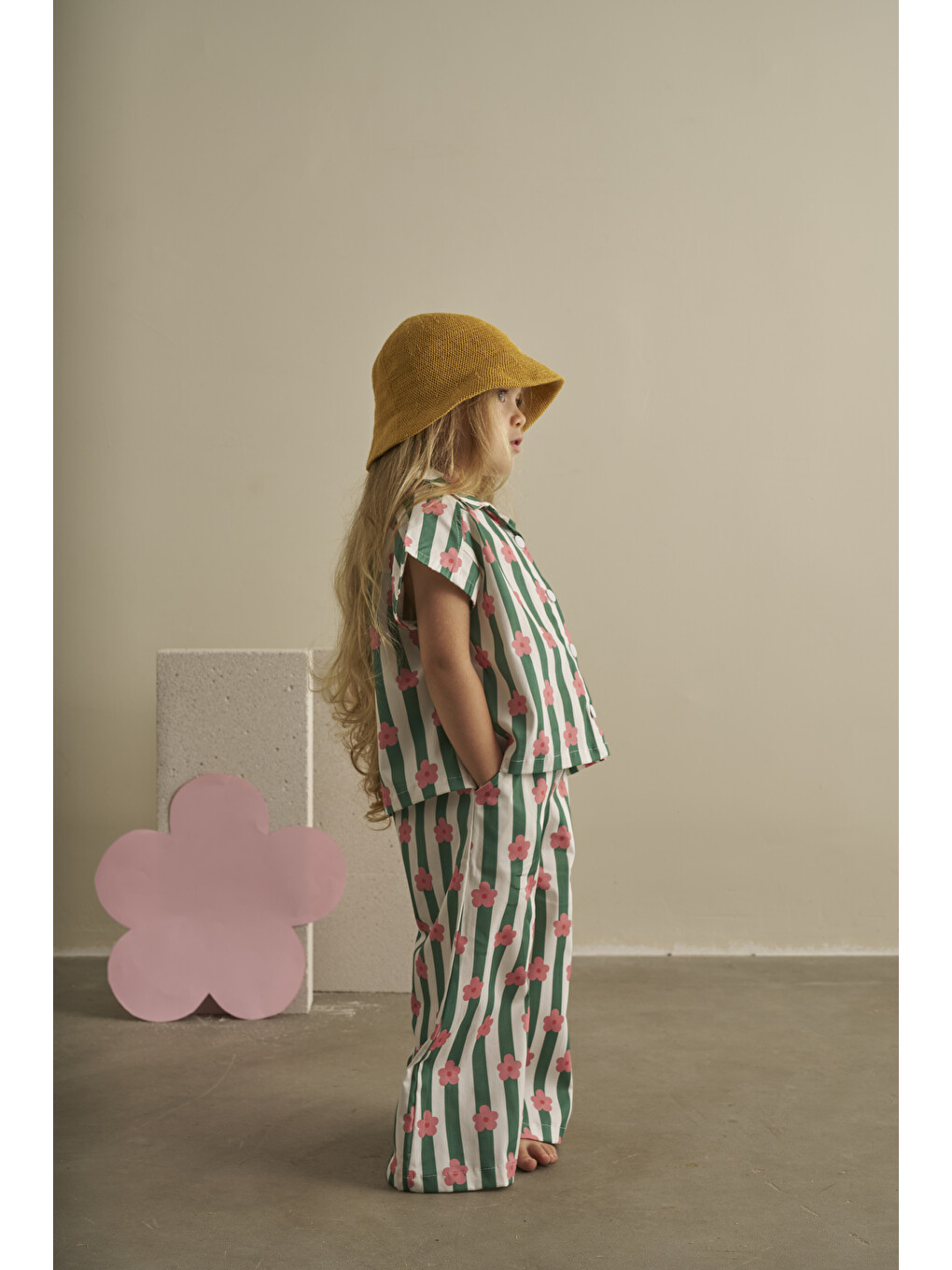 Yeşil Color Parade Gabardin Yelekli Takım-3