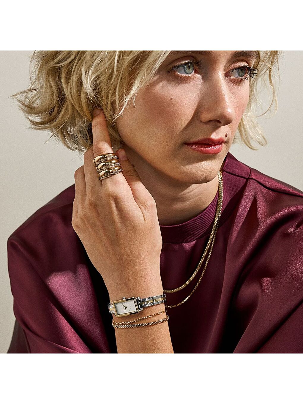 Sarı SKW3155 Kadın Kol Saati-3