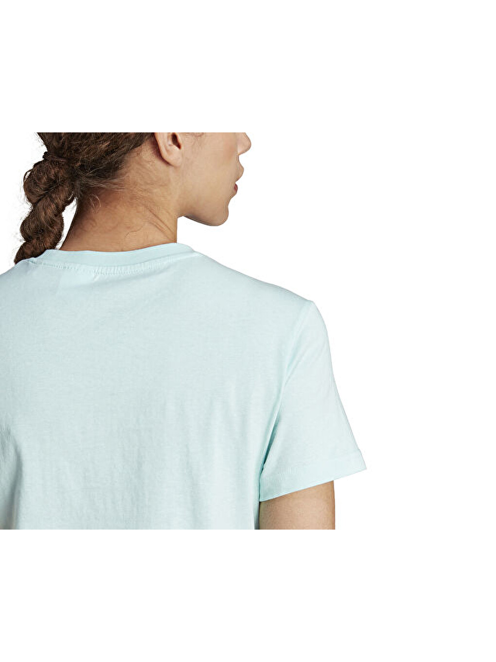 W Logo Tee Kadın Antrenman Tişörtü Hy1713 Mavi-5