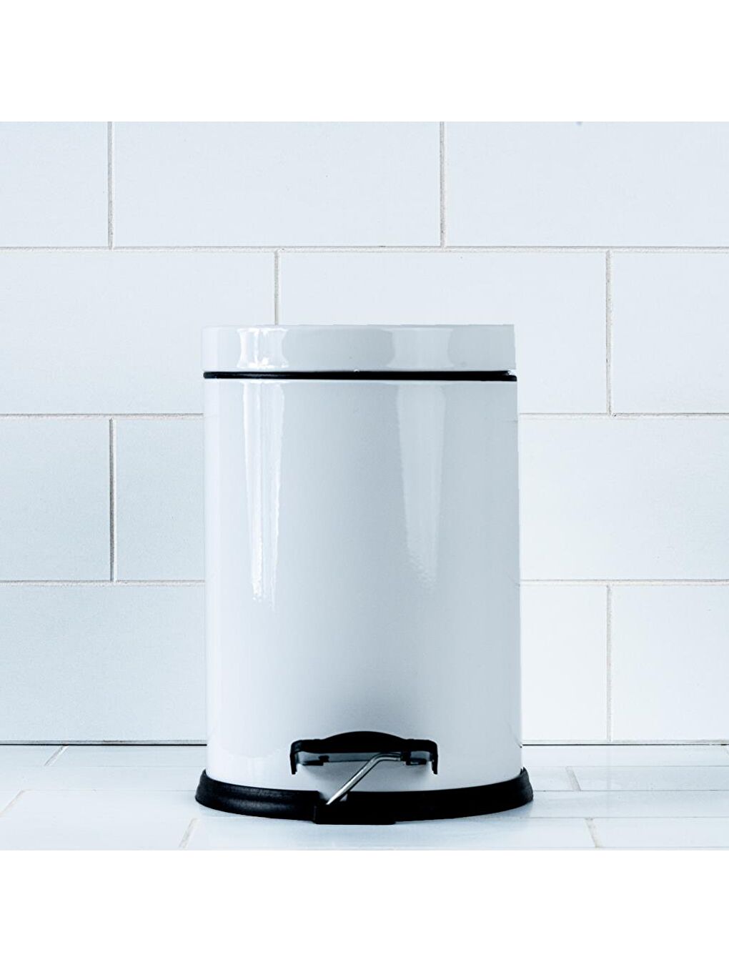 Star Micro Paslanmaz Çöp Kovası 16 LT - Beyaz