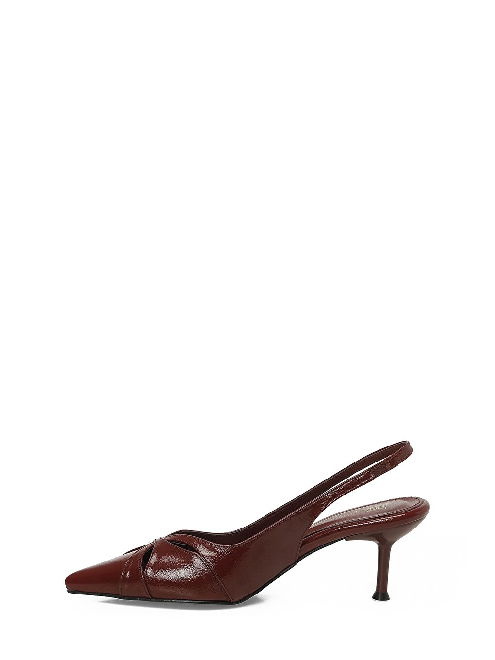 26S-603 Bordo Kadın Topuklu Ayakkabı-2