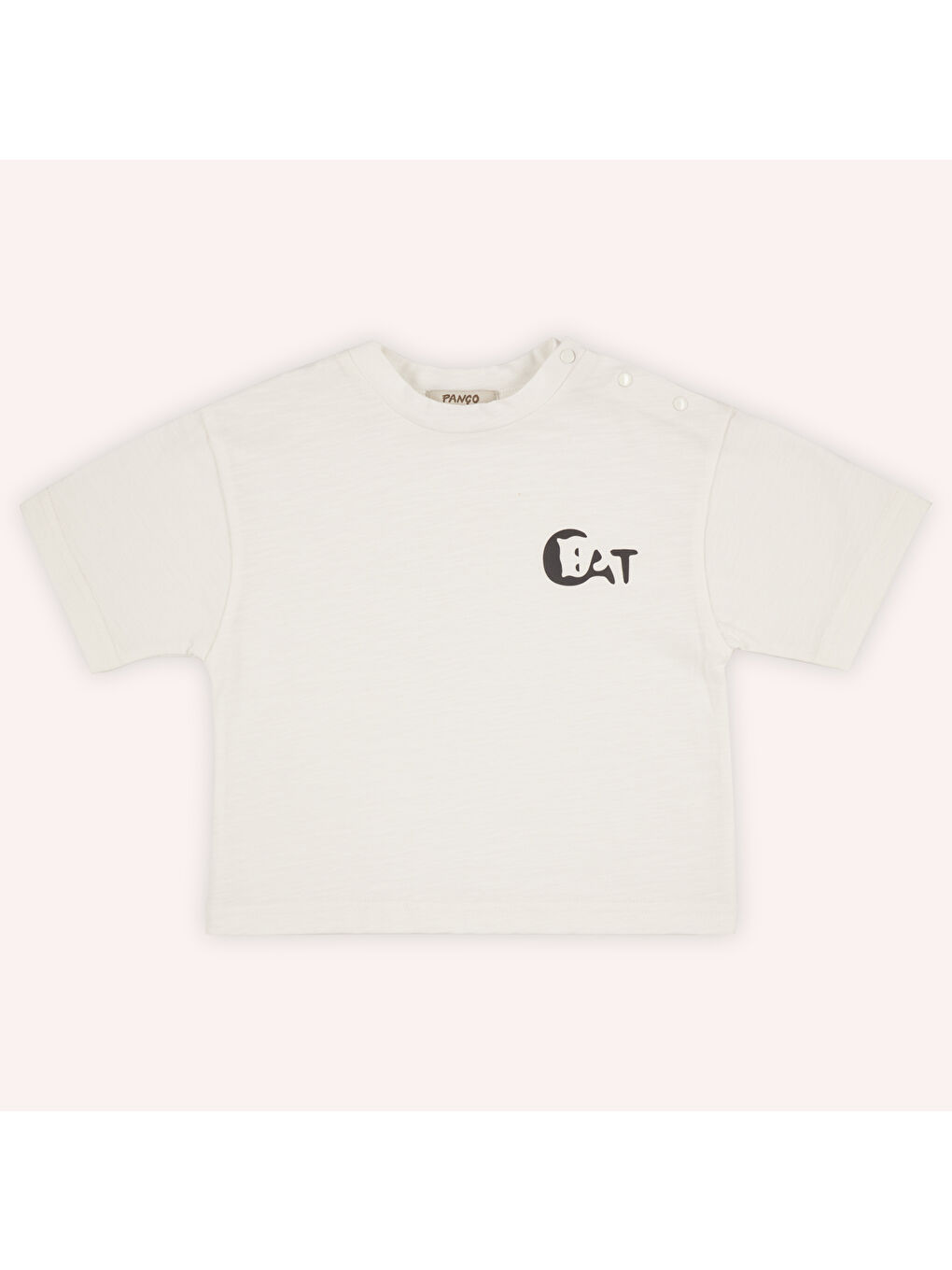 Ekru Erkek Çocuk Baskı Detaylı Tişört-2