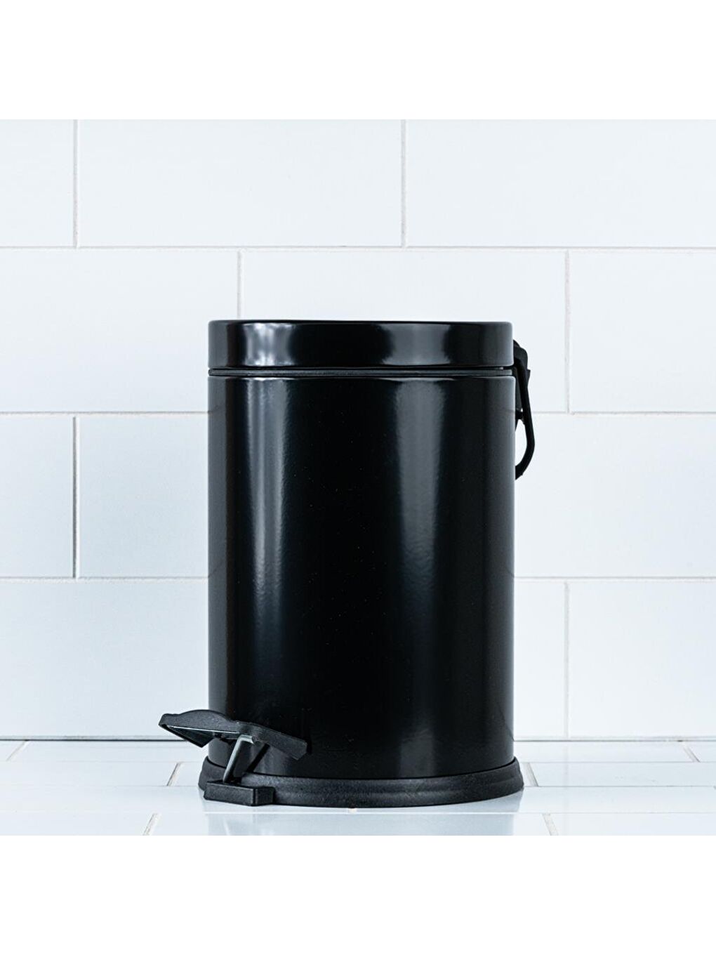 Star Micro Paslanmaz Çöp Kovası 5 L 22X27 Cm - Siyah